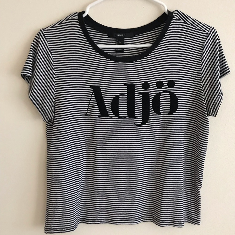Slightly cropped T-shirt